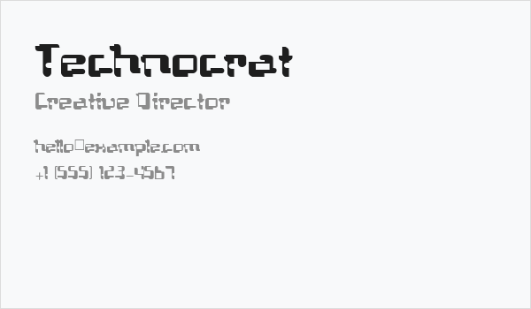Technocrat Business Card