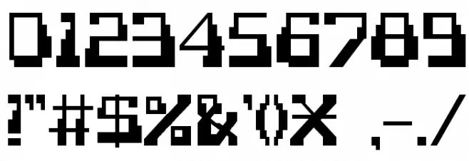 Technodelic Font OTHER CHARS