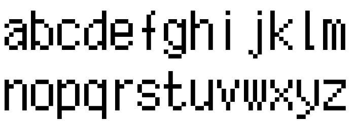 Technofosiano Regular Font LOWERCASE