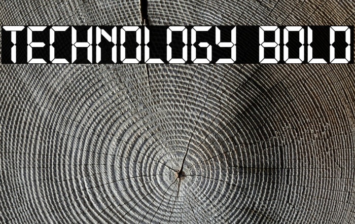 Technology Bold Font examples