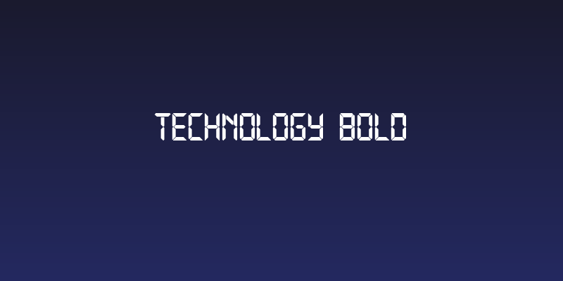 Technology Bold Social Header