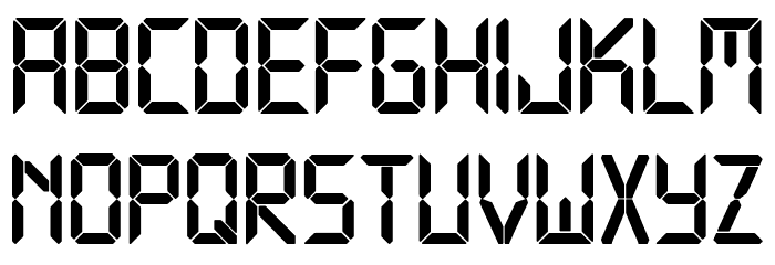 Technology Bold Font LOWERCASE
