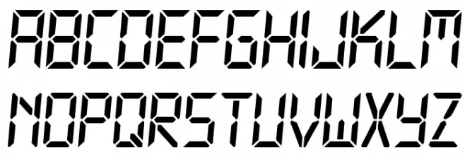 Technology Italic Шрифта ВЕРХНИЙ