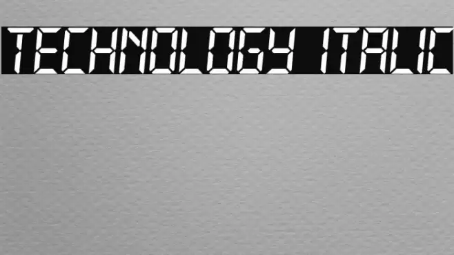 Technology Italic Font examples