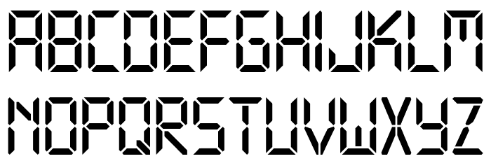 Technology Regular Font LOWERCASE