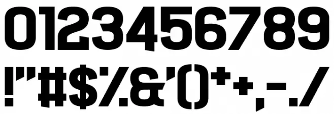 Technoma Font OTHER CHARS