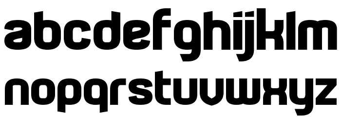 Technoma Font LOWERCASE