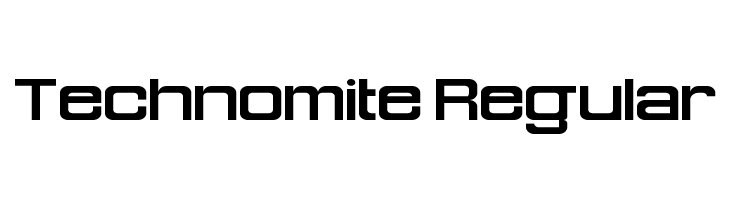 Technomite Regular Font