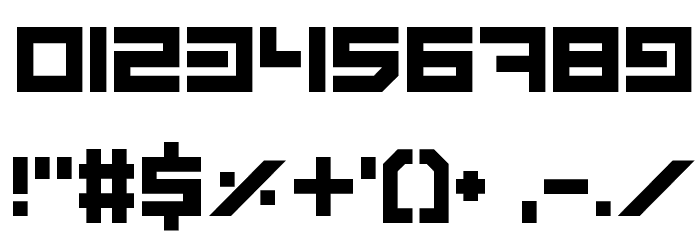 Technonomicon Regular Font OTHER CHARS