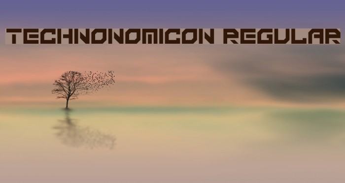 Technonomicon Regular Font examples