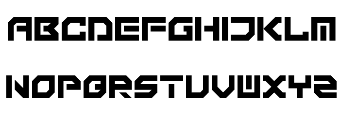 Technonomicon Regular Font LOWERCASE