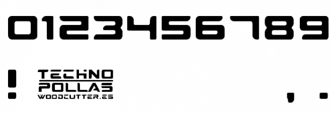Technopollas Font OTHER CHARS