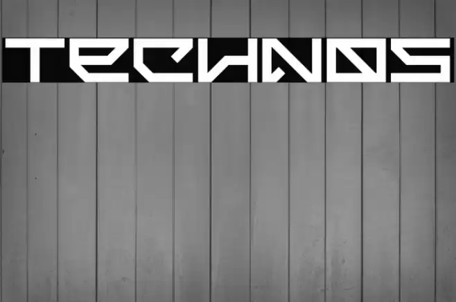 Technos Font examples