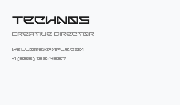 Technos Business Card