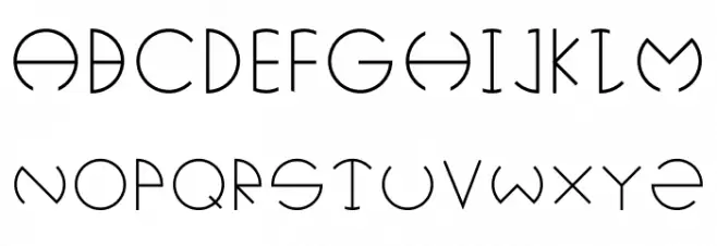 Technosia Schriftart Groß