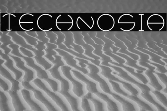 Technosia Font examples