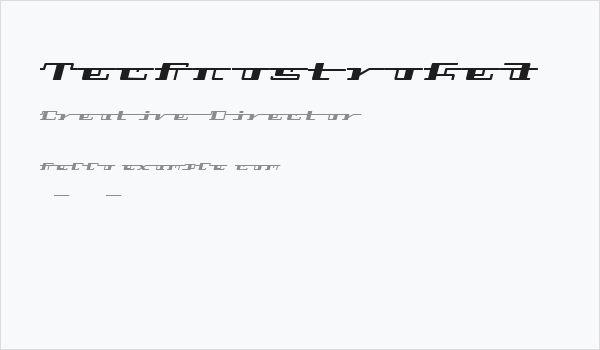 Technostroked Business Card