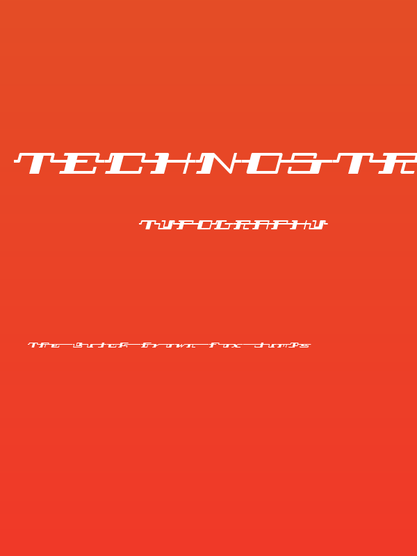 Technostroked Poster
