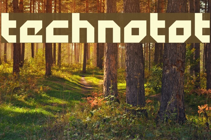 Technotot Font examples