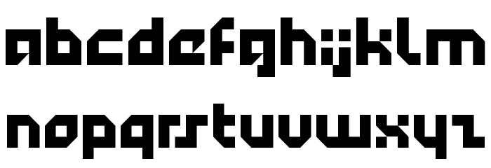 Technotot Font LOWERCASE