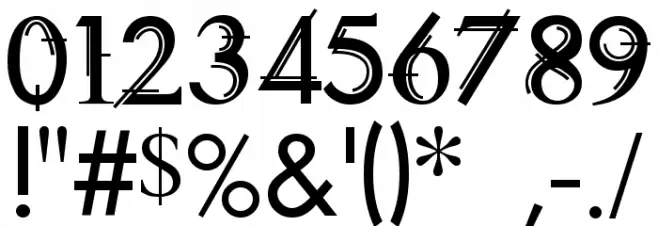 Technovia Caps Font OTHER CHARS