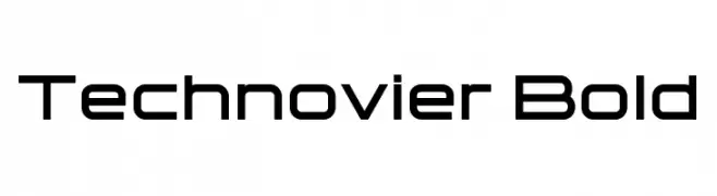 Technovier Bold  font caratteri gratis