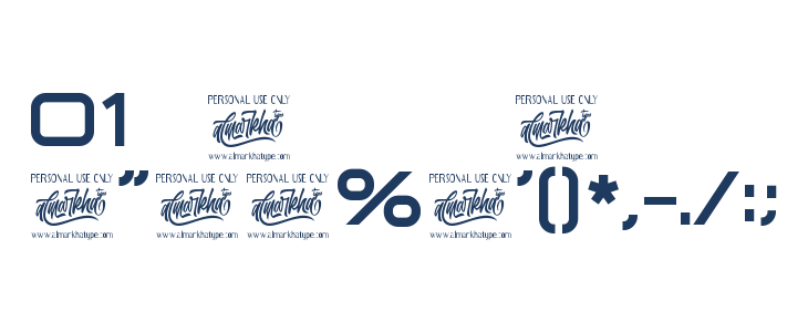 Technovier Bold Other Characters