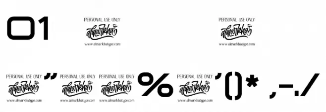 Technovier Bold Font OTHER CHARS