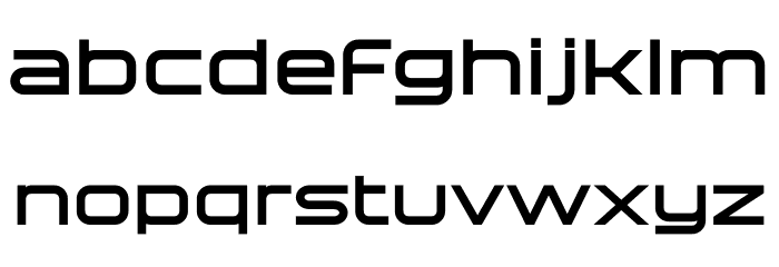 Technovier Bold Font LOWERCASE