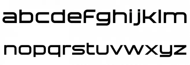 Technovier Bold Font LOWERCASE