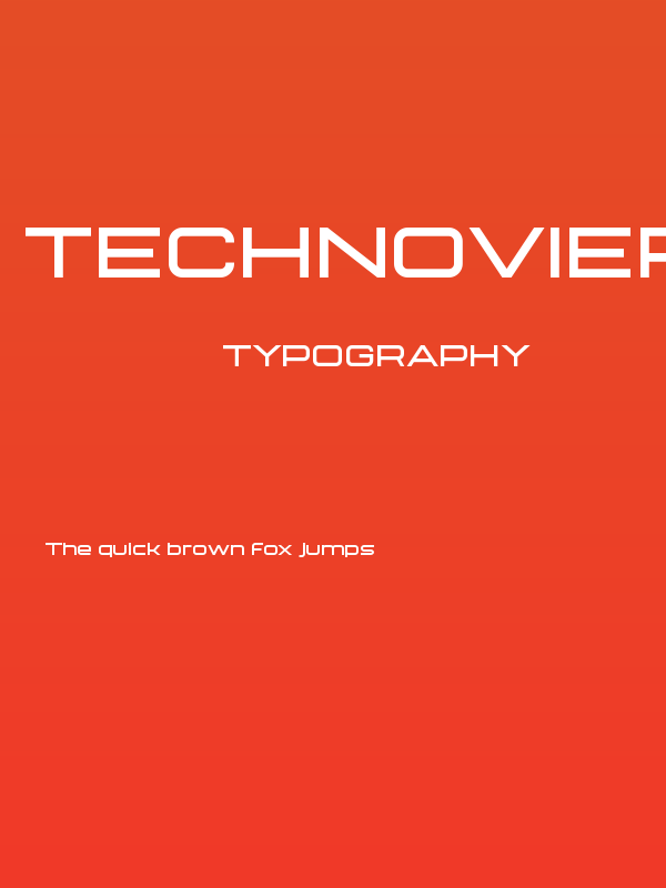 Technovier Bold Poster