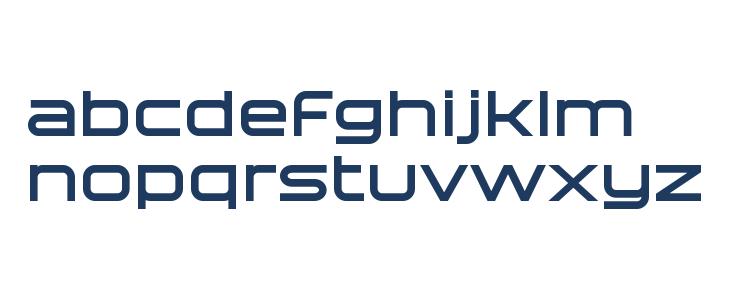 Technovier Bold Lowercase