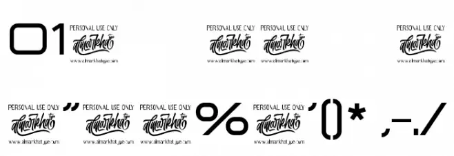 Technovier Font OTHER CHARS