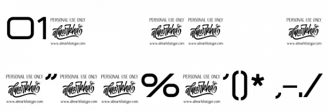 Technovier Font OTHER CHARS