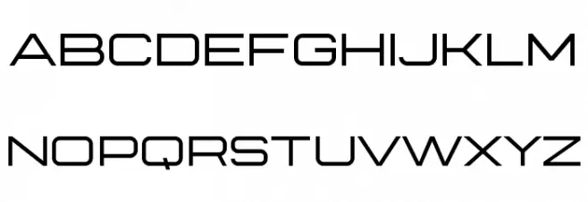 Technovier Font Litere mari