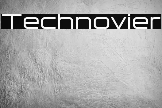 Technovier Font examples