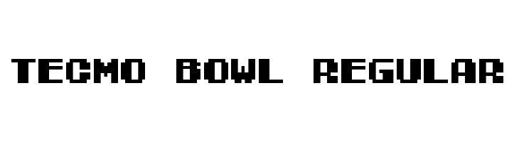 Tecmo Bowl Regular  Frei Schriftart Herunterladen