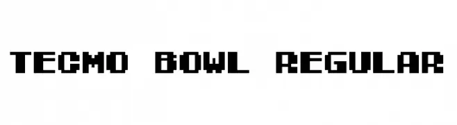 Tecmo Bowl Regular  Fuentes Gratis Descargar