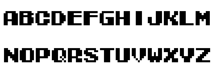 Tecmo Bowl Regular Font LOWERCASE