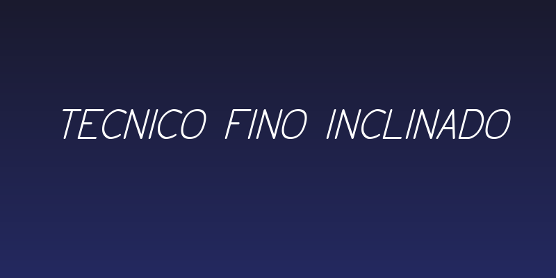Tecnico Fino Inclinado Social Header