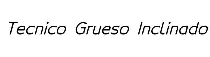 Tecnico Grueso Inclinado Fonte