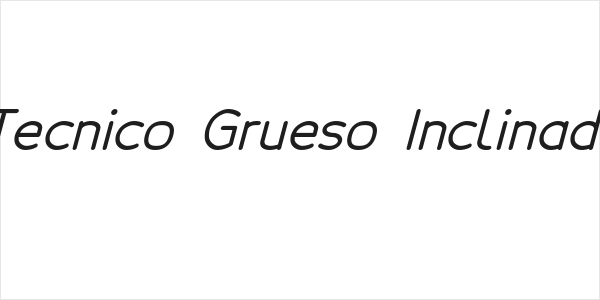 Tecnico Grueso Inclinado Logo