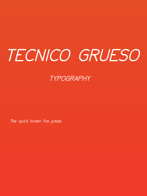 Tecnico Grueso Inclinado Poster