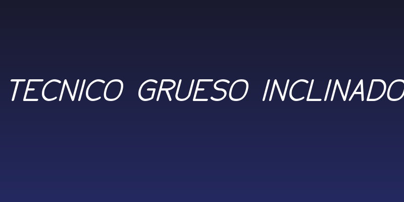 Tecnico Grueso Inclinado Social Header