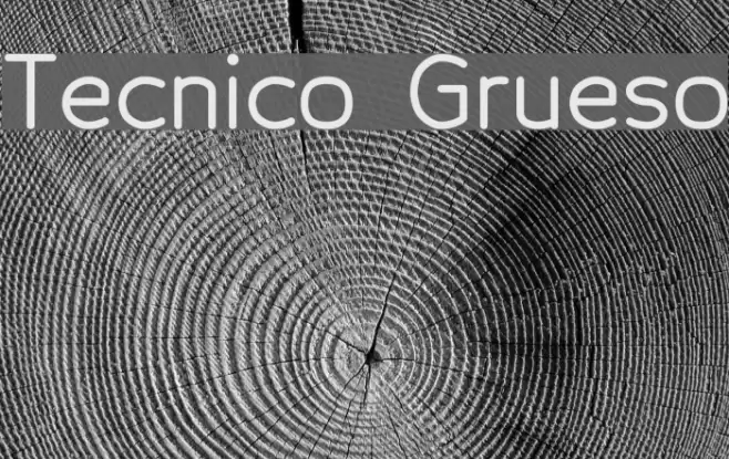 Tecnico Grueso Font examples