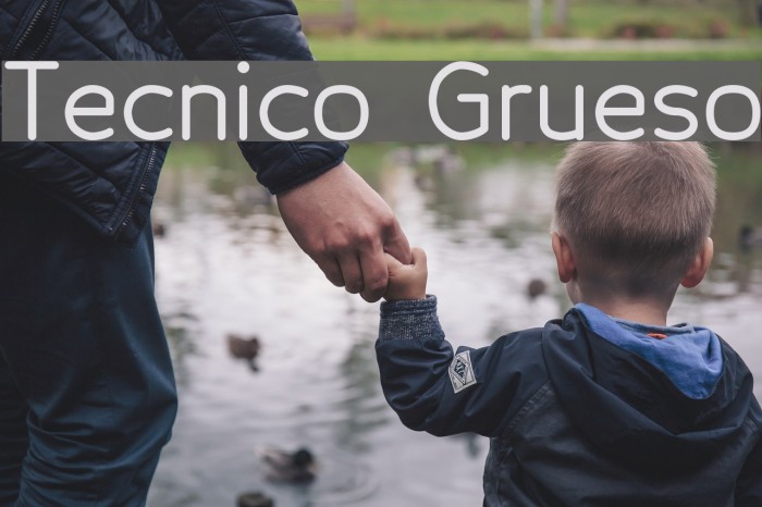Tecnico Grueso Font examples