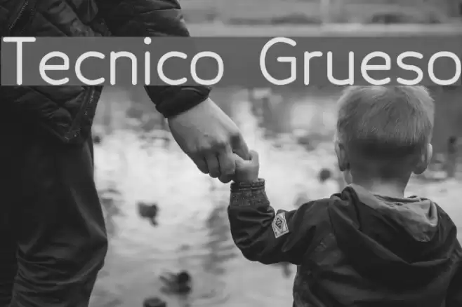 Tecnico Grueso Font examples