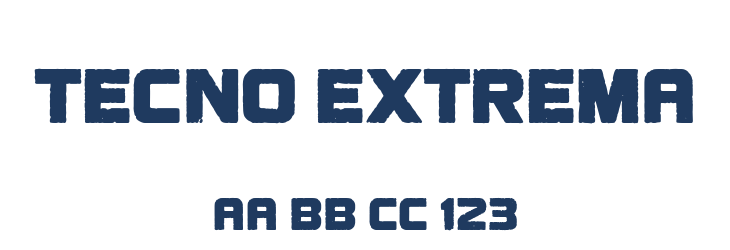Tecno Extrema Font Preview