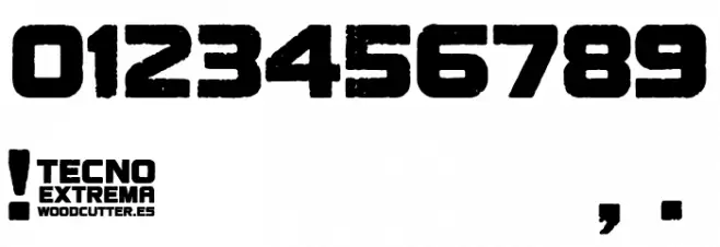 Tecno Extrema Font OTHER CHARS