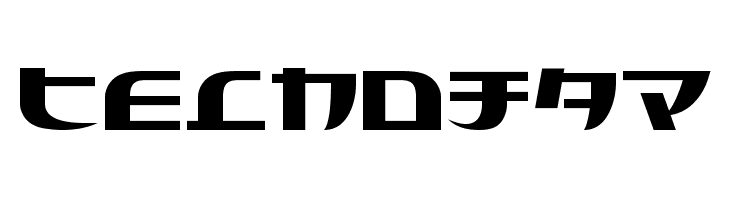 Tecnojap Schriftart